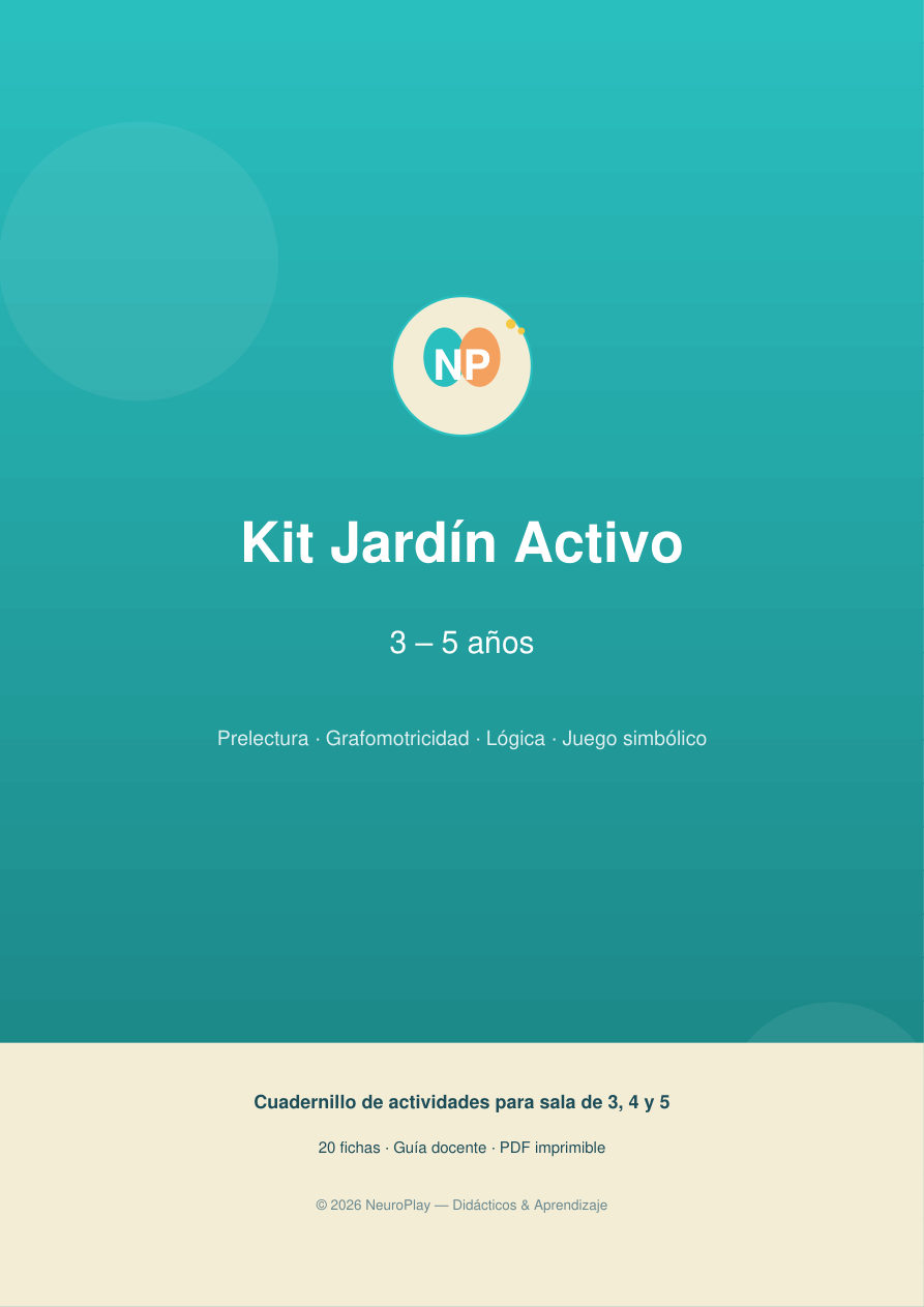 Portada del Kit 3–5 Jardín Activo
